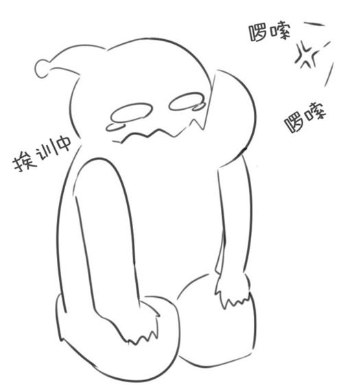 皮幻兽波比简笔画