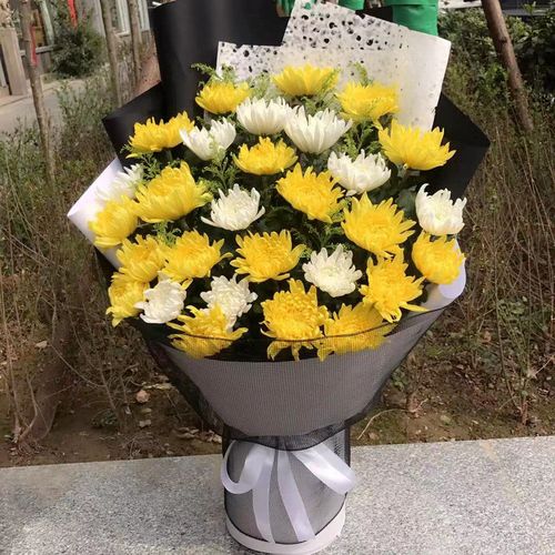 祭奠扫墓哀悼西安花束同城哀思黄白