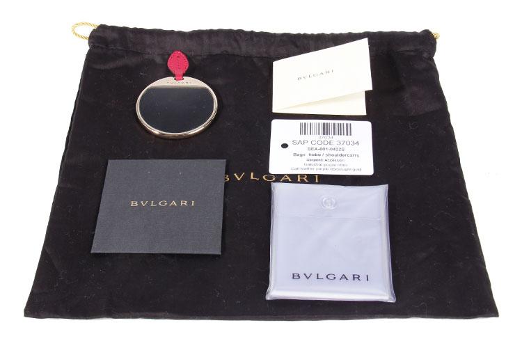 bvlgari(宝格丽) 红色皮质珍珠鱼皮包盖蛇头单肩包