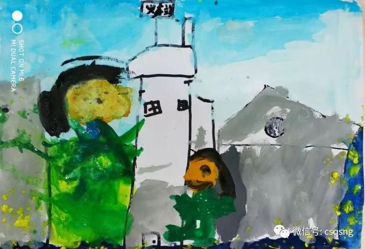 昌盛青少年宫君汇部绘画作品展示江西婺源–油菜花