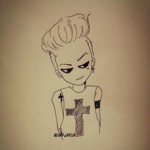 权志龙简笔画教学