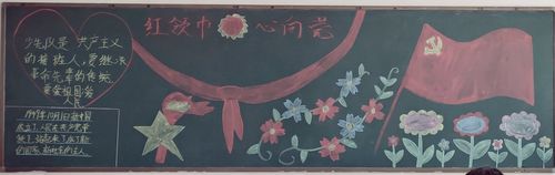 双胜镇中心学校"红领巾心向党"主题板报活动
