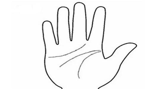 两个手掌简笔画