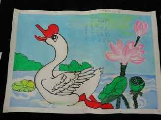 简单古诗咏鹅手抄报 古诗手抄报