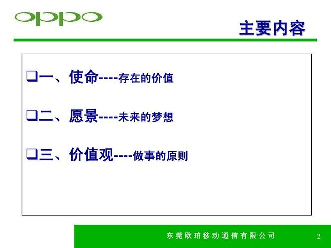 oppo企业文化ppt