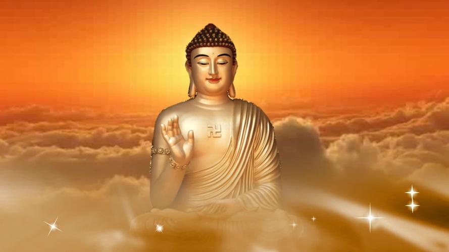 佛教素材云中如来佛祖_1920x1080_高清视频素材下载