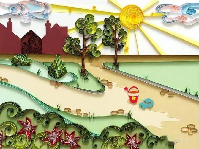 风景类衍纸作品欣赏一