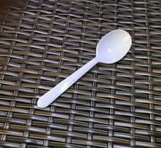 一次性塑料勺子 大 白色