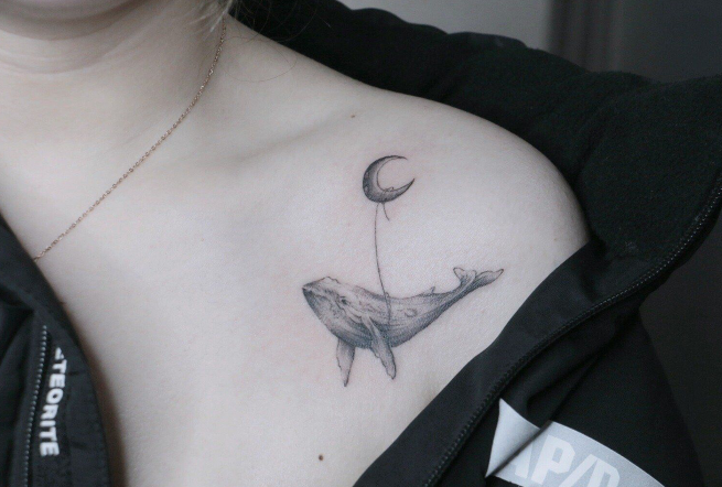 鲸鱼纹身图案大全男女8