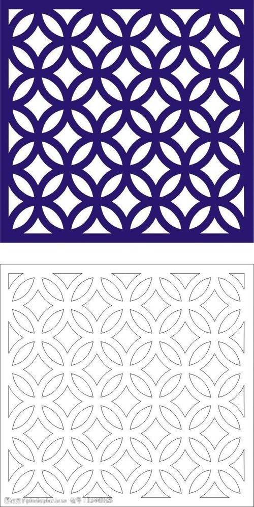 关键词:简单边框花纹图 花纹 边框 古风 镂空 矢量图 对称