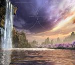 自然景观 瀑布 流水 小溪 山谷 河流 仙境