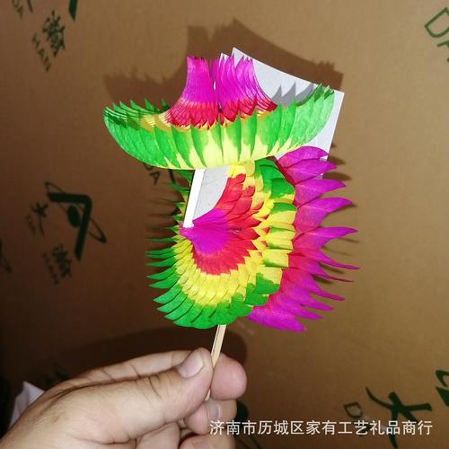 定做景区玩具纸翻花民俗七十二变翻天印变纸花中国艺术翻花批发