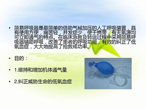 简易呼吸器的使用幻灯片ppt