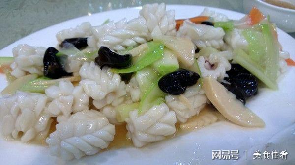 爆墨鱼花温州名菜好吃不腻