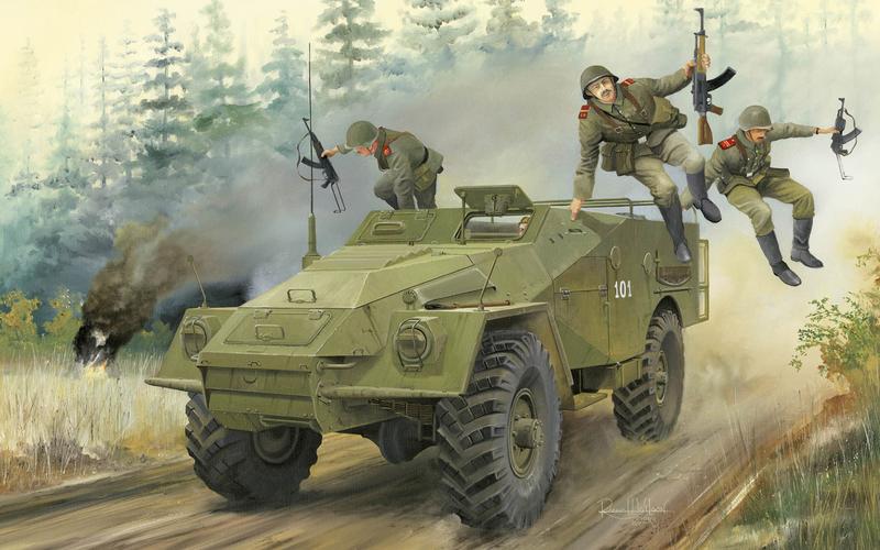 老旧的btr-40,模仿美制m3装甲车进行设计