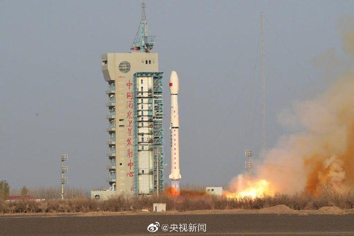我国在酒泉卫星发射中心用长征四号丙运载火箭,成功将高分三号03星