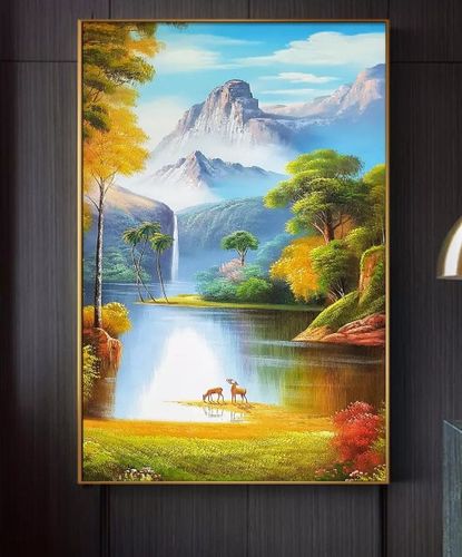 喜欢油画风景装饰画玄关的还喜欢