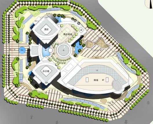 深圳宝安中心区酒店建筑方案