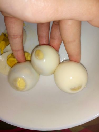 谁能帮我鉴定下是不是人造鸡蛋,我在超市里买的,还是盒装的