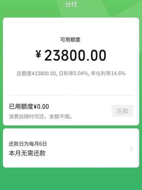 微信分付额度_微信_支付宝_分付