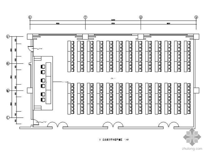 [分享]报告厅平面图dwg资料下载