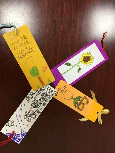 二年级暑期书签展示