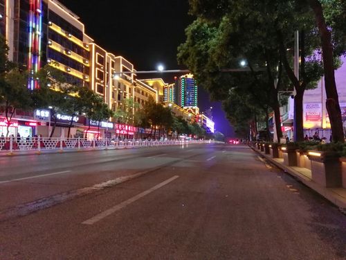 怀化市鹤城人民路夜景