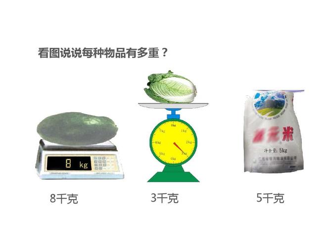 苏教版三年级上册 认识克及千克和克的换算