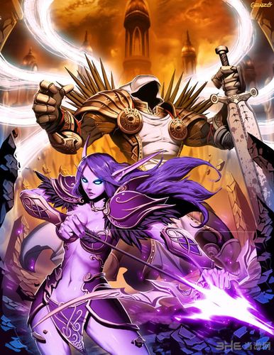 魔兽世界同人漫画欣赏 东方风格柔美画风令人流连