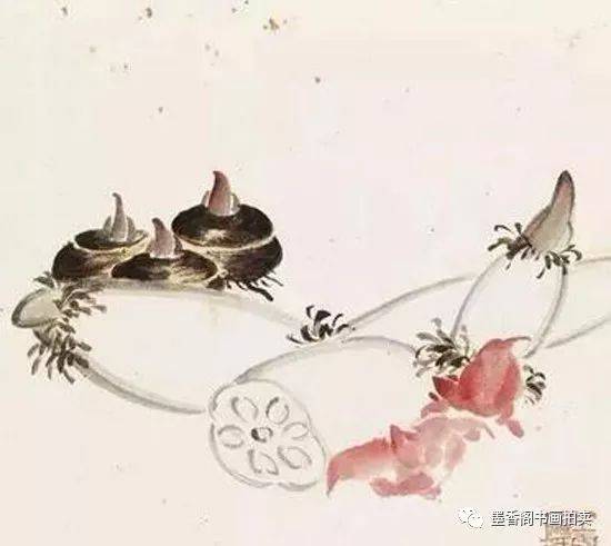 罗聘《莲藕图》 7. 桃子——健康长寿 国画的