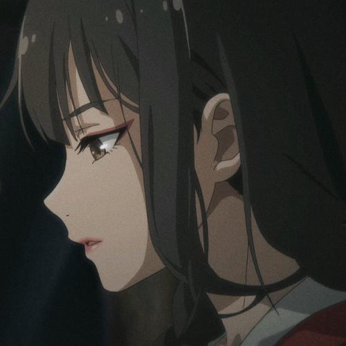 女头侧脸动漫