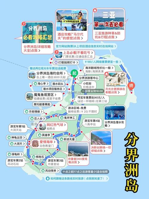 连本地人都震惊的三亚旅游地图!