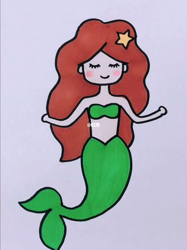 美人鱼公主_简笔画_画个简笔画_文化_绘画