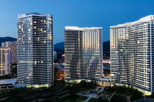 巽寮湾金融街海世界一房一厅双床海景家庭套房(正面海景,下楼即海滩
