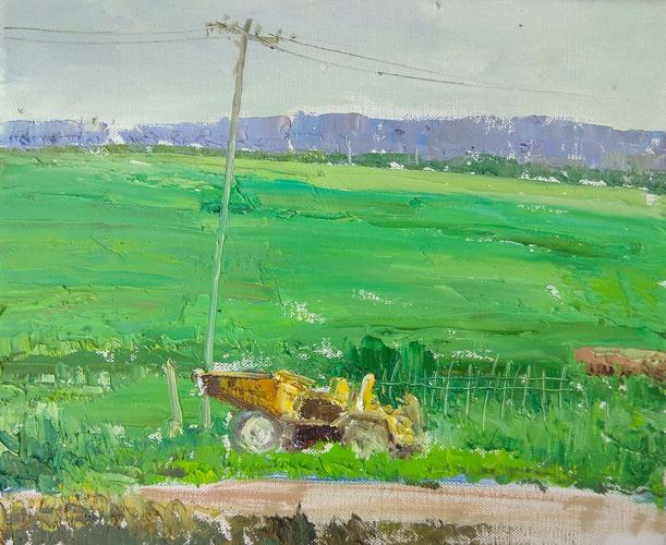 《宁静的夏天》布面油画25*30