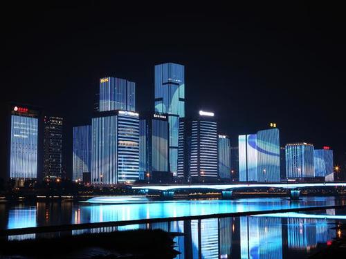 闽江边的高楼大厦