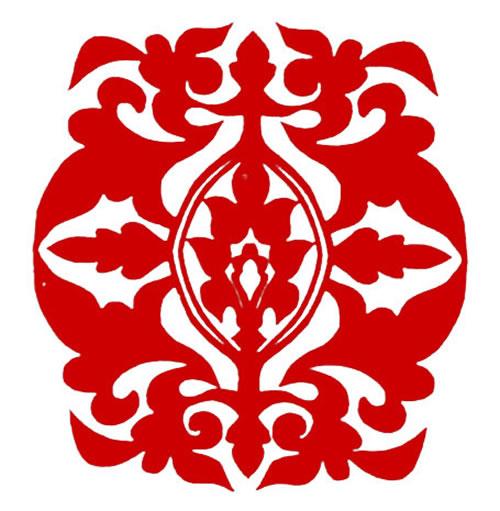 对称纹样剪纸