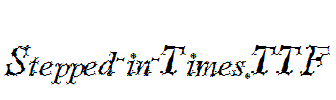 stepped-in-times.ttf是一款不错的英文字体下载预览图
