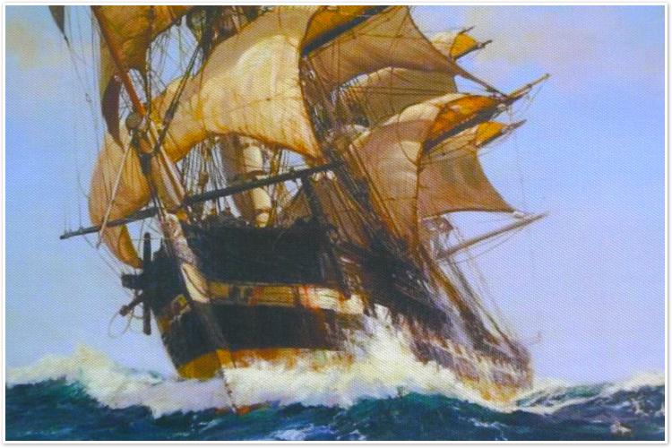 西班牙大帆船大航海时代挂画壁画无框装饰画4030尺寸松木内框包邮