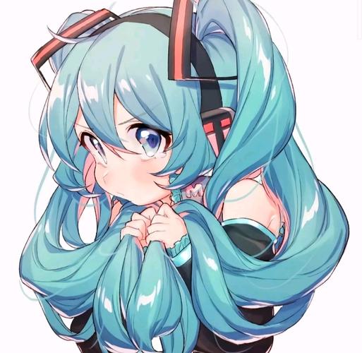 动漫女头|一组蓝色系的初音未来头像