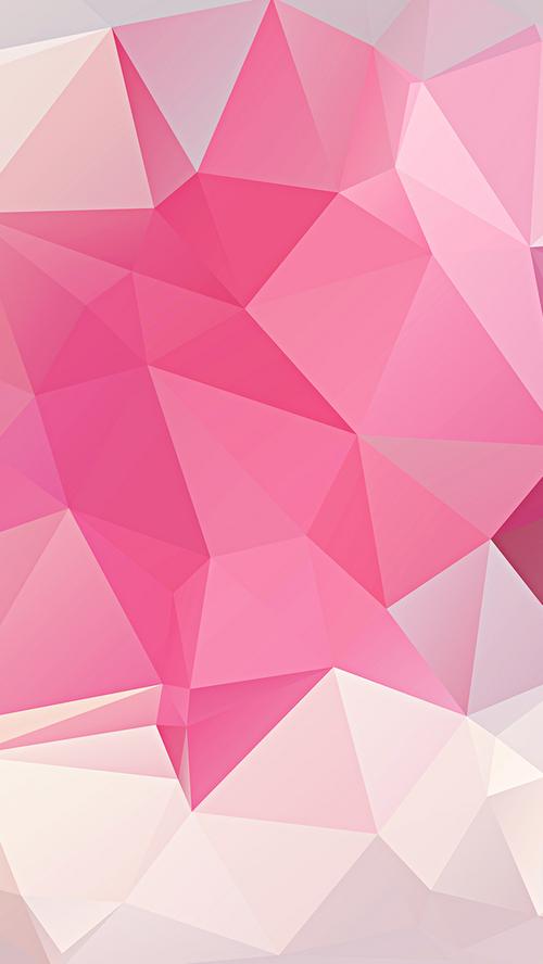 立体几何图形唯美简约h5背景素材