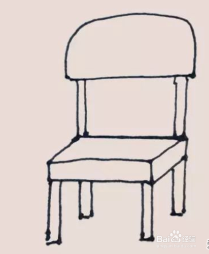 简单画椅子简笔