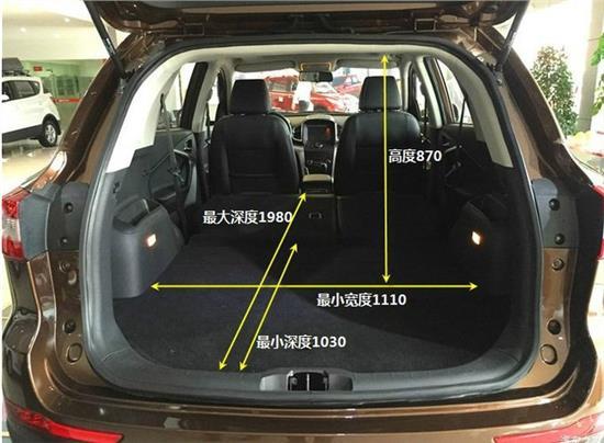 s6的内部空间和中型车里的大块头锐界,汉兰达比起来也豪不逊色.