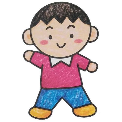 小男孩简笔画图片