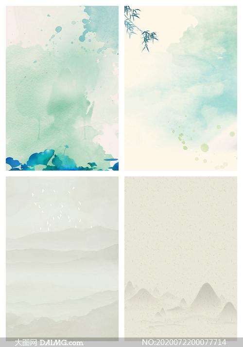 中国风古风海报背景设计psd素材