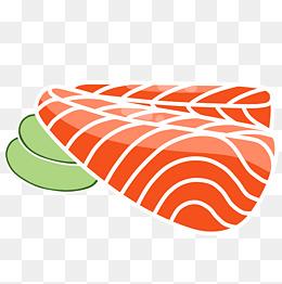 三文鱼营养卡通装饰