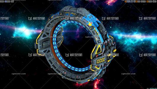 太空时空穿梭门简笔画