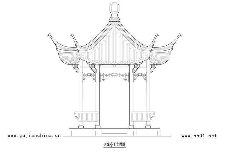 六角亭设计图纸