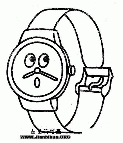 如何画手表简笔画图片教程