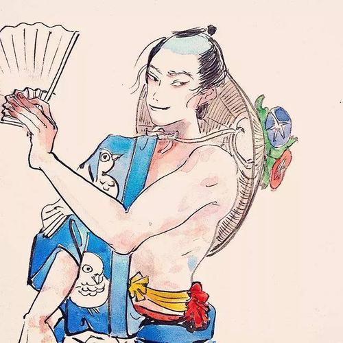 初恋般的唯美浮世绘画风